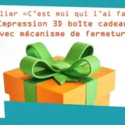 C'est moi qui l'ai fab ! Impression 3D d'une boîte cadeau de Noël