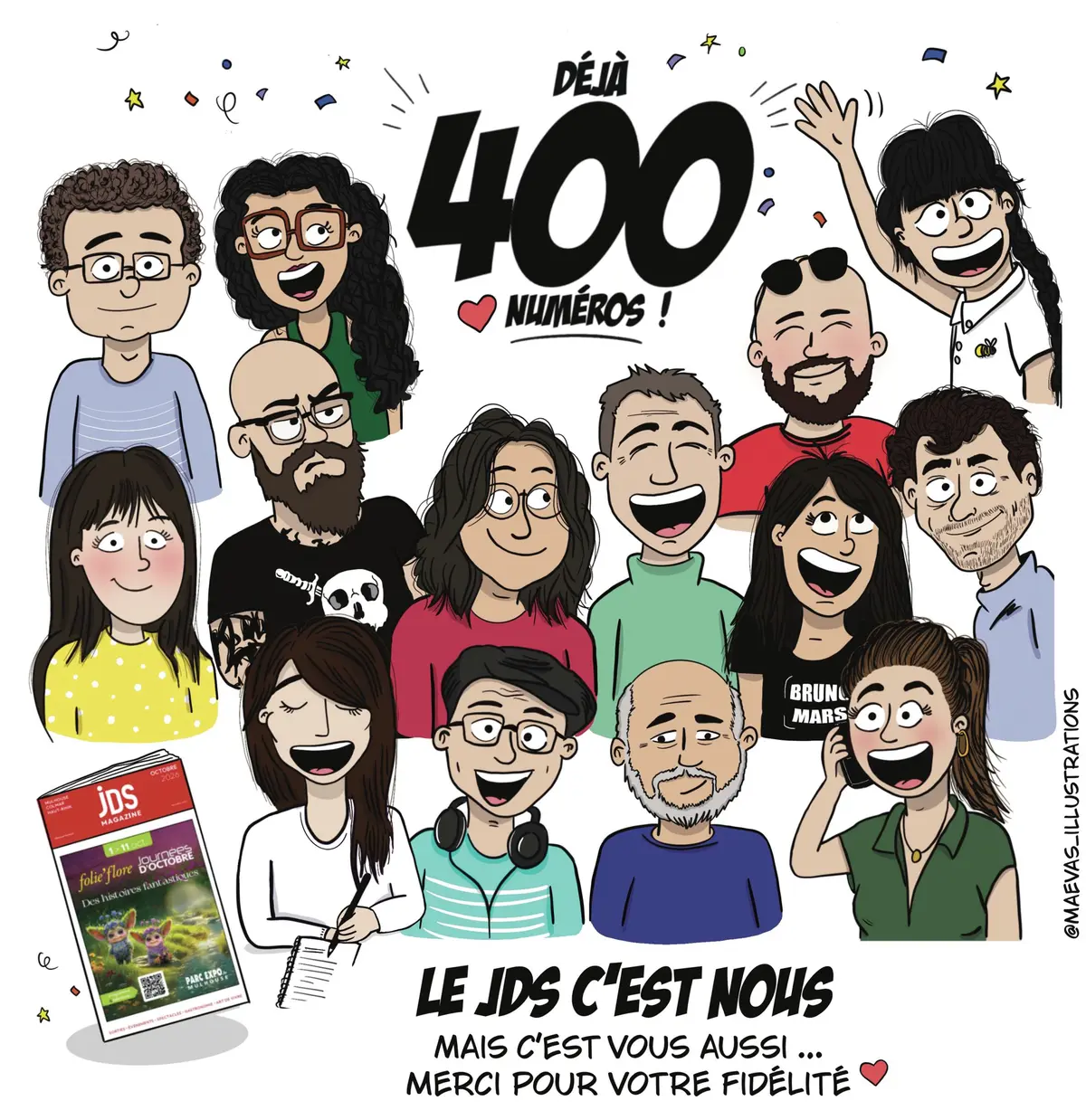 C'est notre 400e numéro ! L'histoire du JDS... résumée en 400 mots