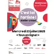 C'est toi l'artiste ! Atelier créatif Tous en ligne