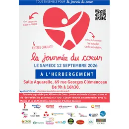 JOURNEE DU COEUR à L'HERBERGEMENT le 12  septembre 2026 