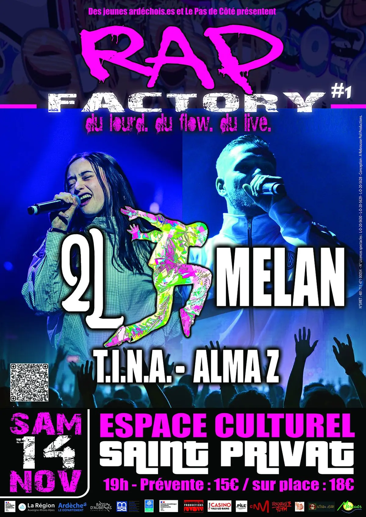 RAP FACTORY #1 avec 2L / Mélan / TINA / Alma Z