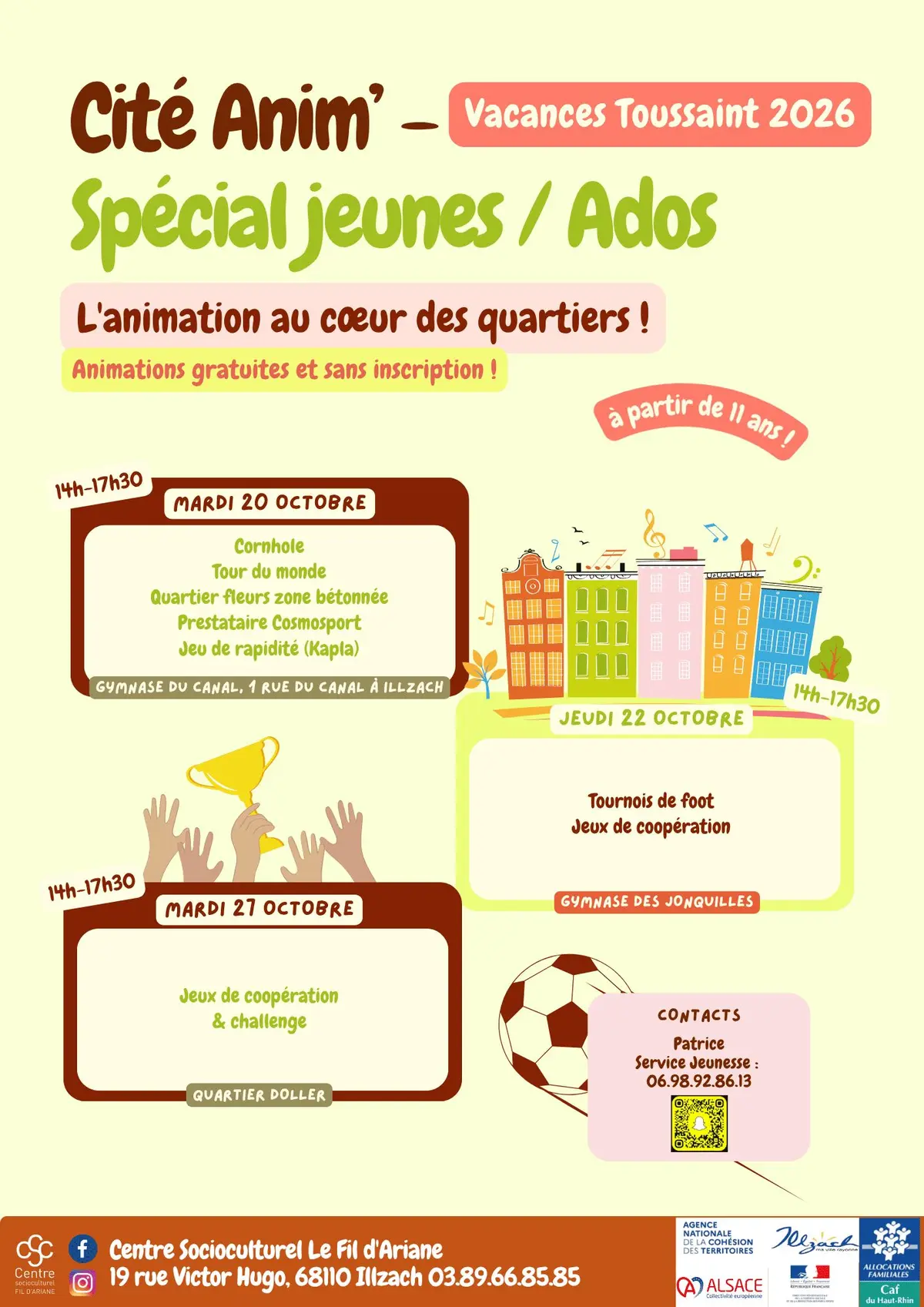 Cité Anim, des animations gratuites !