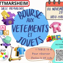 Grande bourse aux vêtements et jouets @ Ottmarsheim