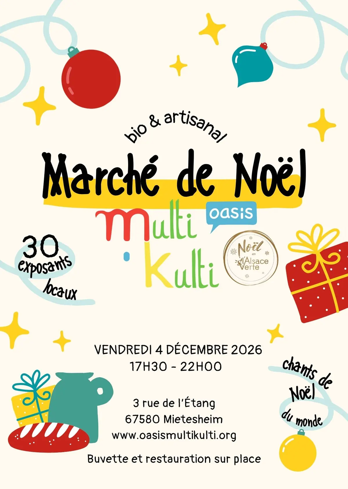Marché de Noël de l'Oasis Multikulti