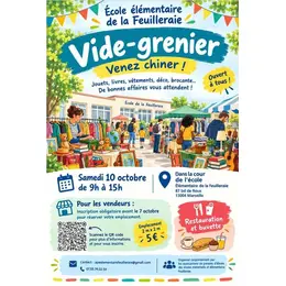 Vide-grenier à l'école élémentaire Feuilleraie