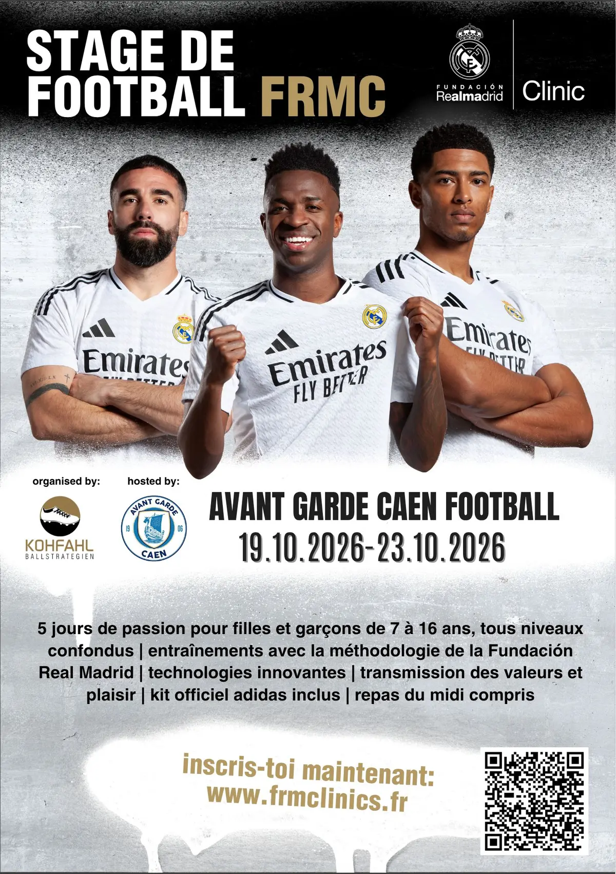 Stage de football Avant Garde Caen Football  x Fundacion Real Madrid Clinics 