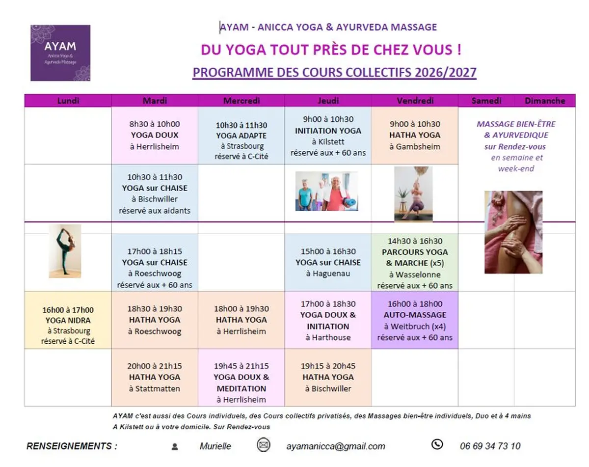 Initiation gratuite au Yoga  : semaine de découverte