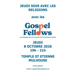 Accueil musical & narratif au temple St-Etienne (Jeudi soir avec les religions)