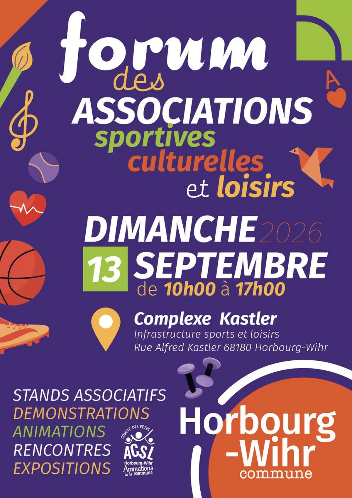 FORUM DES ASSOCIATIONS : une journée de découvertes & de rencontres !