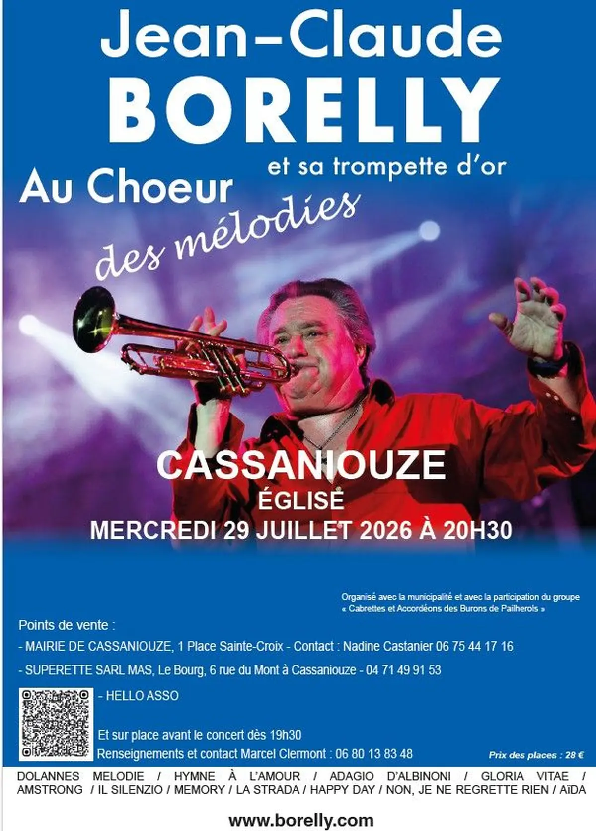 Jean-Claude Borelly et sa Trompette d'Or à Cassaniouze