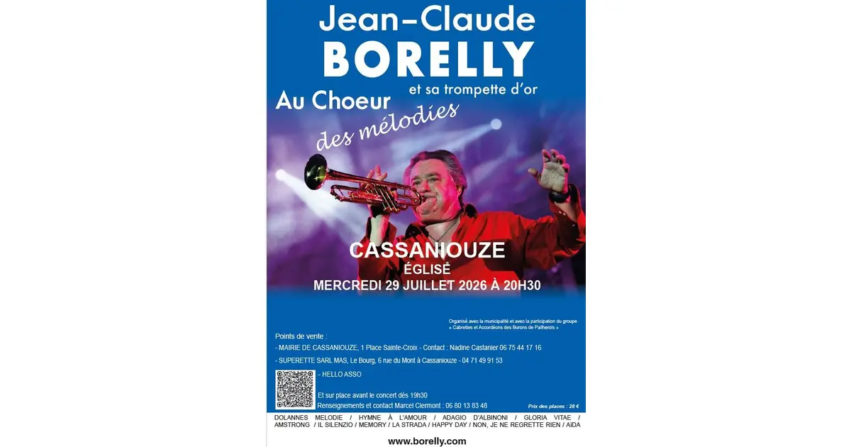 Jean-Claude Borelly et sa Trompette d'Or à Cassaniouze