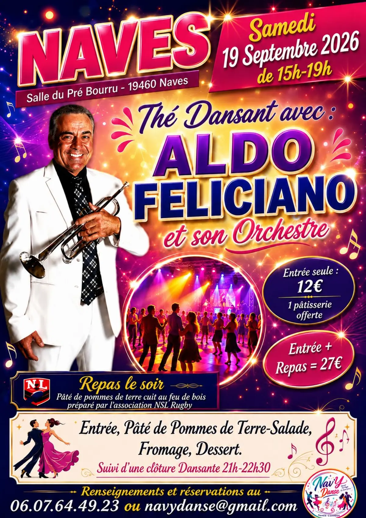 Thé dansant avec Aldo Feliciano et son orchestre 