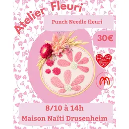 Atelier Punchneedle fleuri