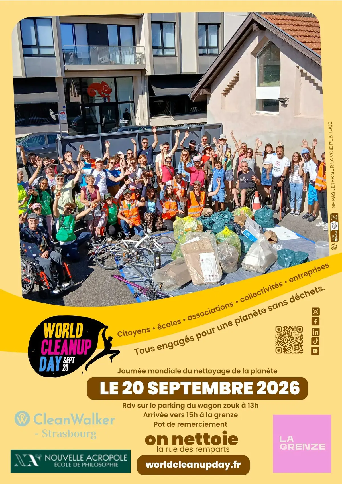World Cleanup Day - Cleanwalk à La Grenze
