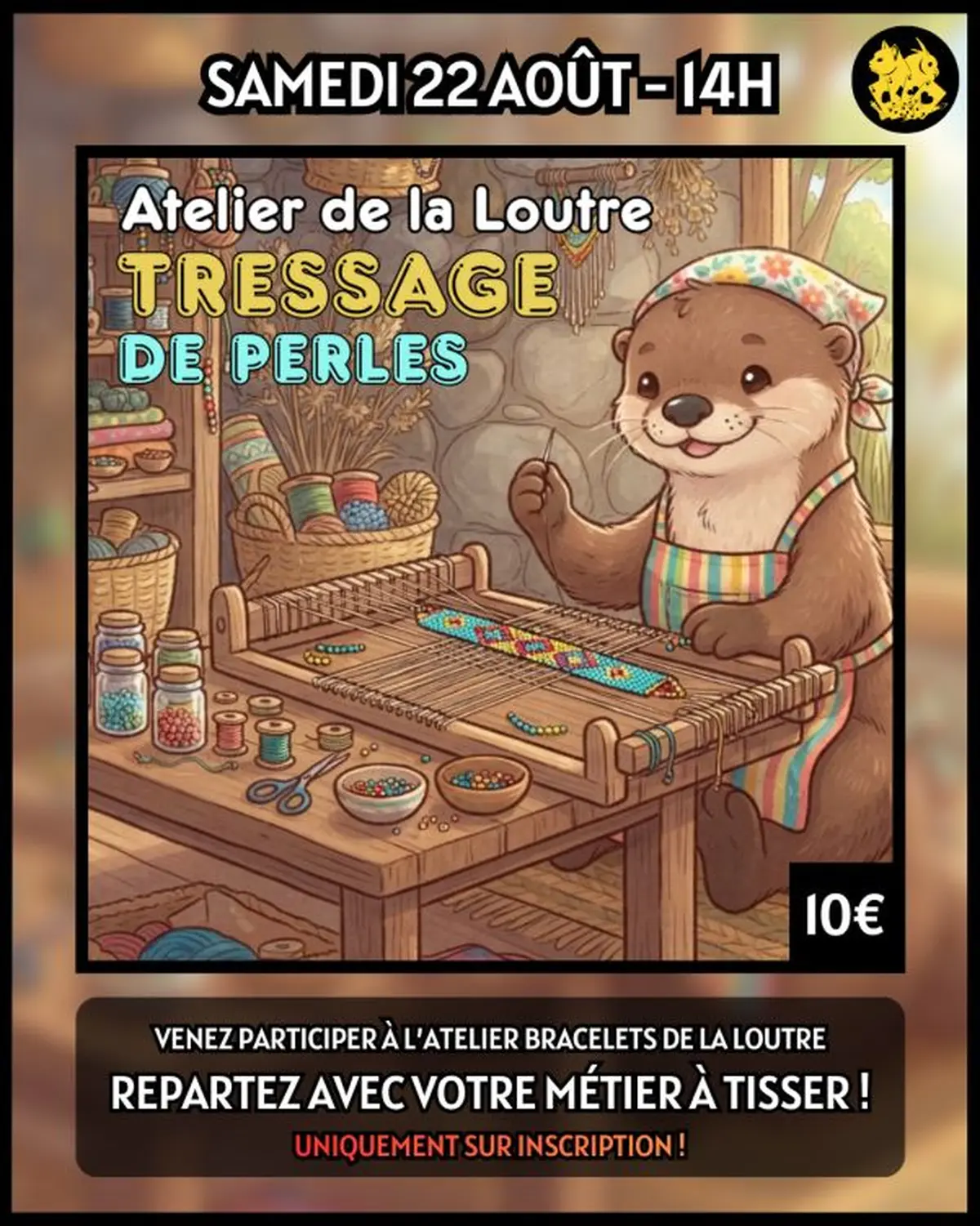 Atelier manuel tressage de perles