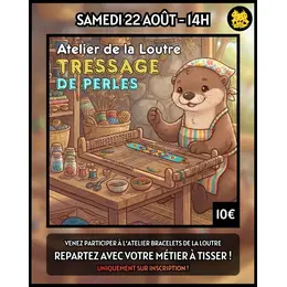 Atelier manuel tressage de perles