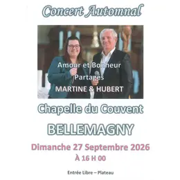 AMOUR et BONHEUR partagés - Dimanche 27 Septembre 2026 - Couvent de Bellemagny