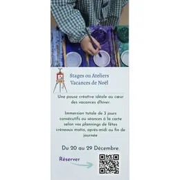Stages et Ateliers Peinture Libre Vacances de Noël