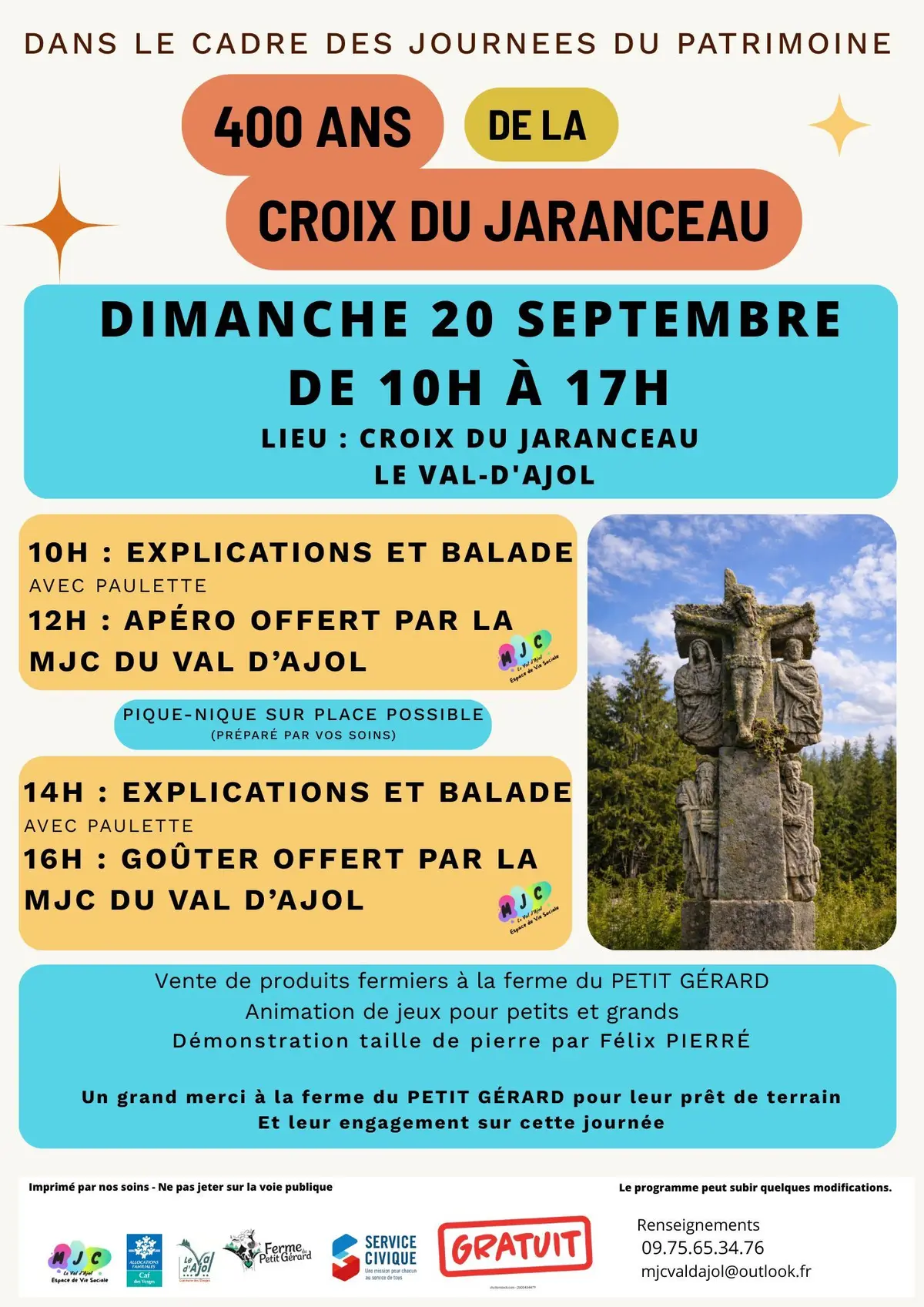 Les 400 ans de la Croix du Jaranceau