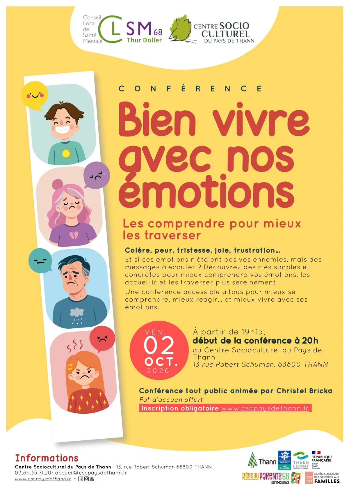 Conférence - Bien vivre avec nos émotions