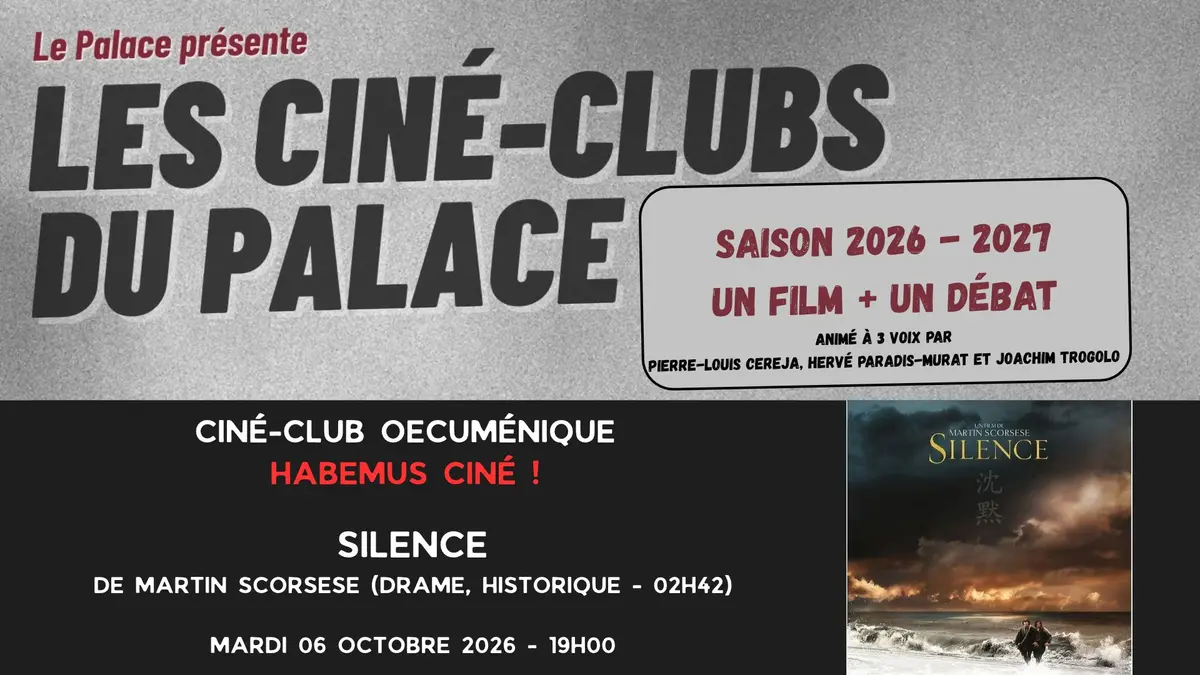 Ciné-club œcuménique - Silence, de Martin Scorsese (Drame, Historique – 02h42)