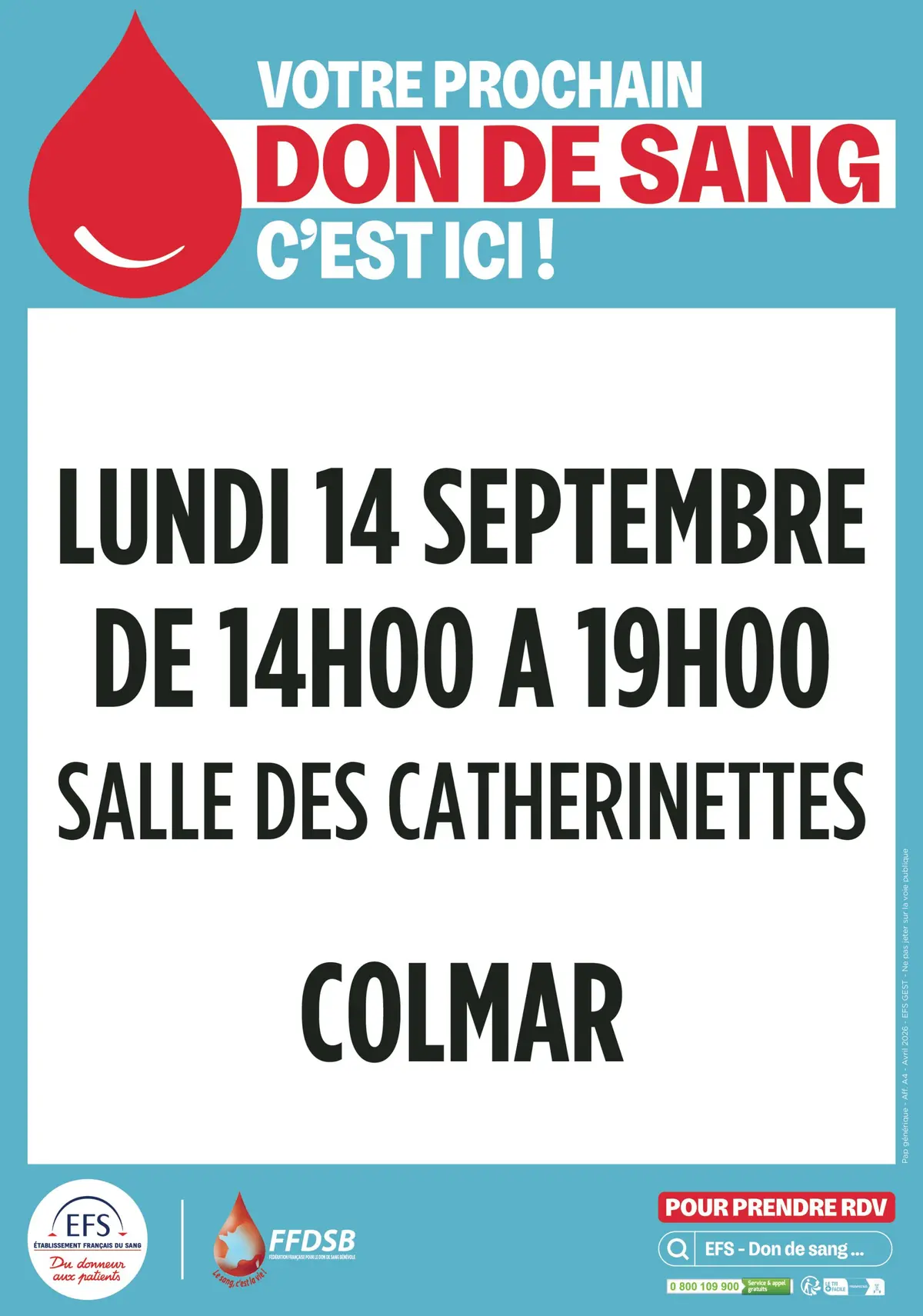 Don de sang Colmar
