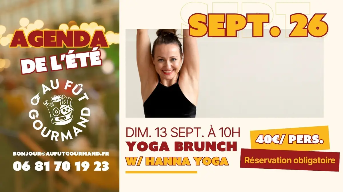 Yoga Brunch au Fût Gourmand le 13 septembre