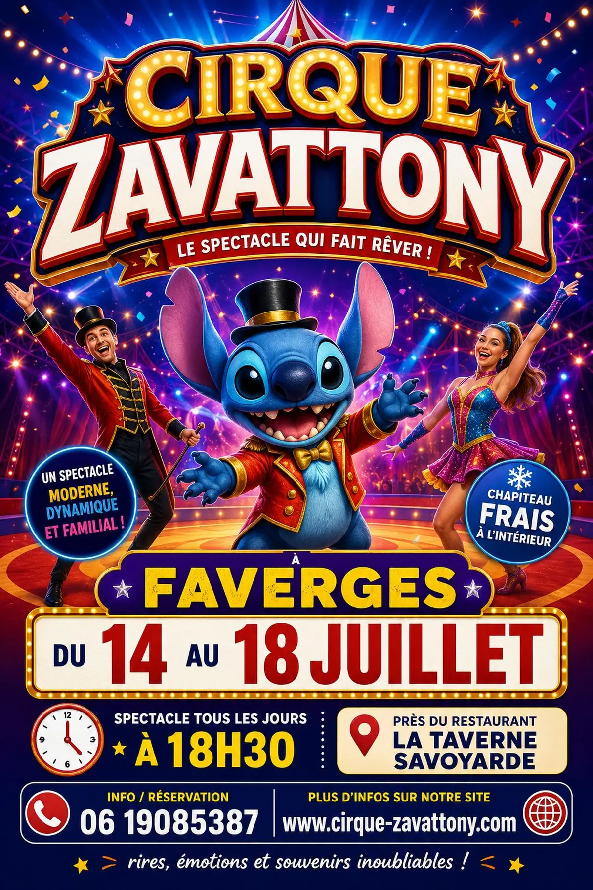 spectacles Cirque faverges 