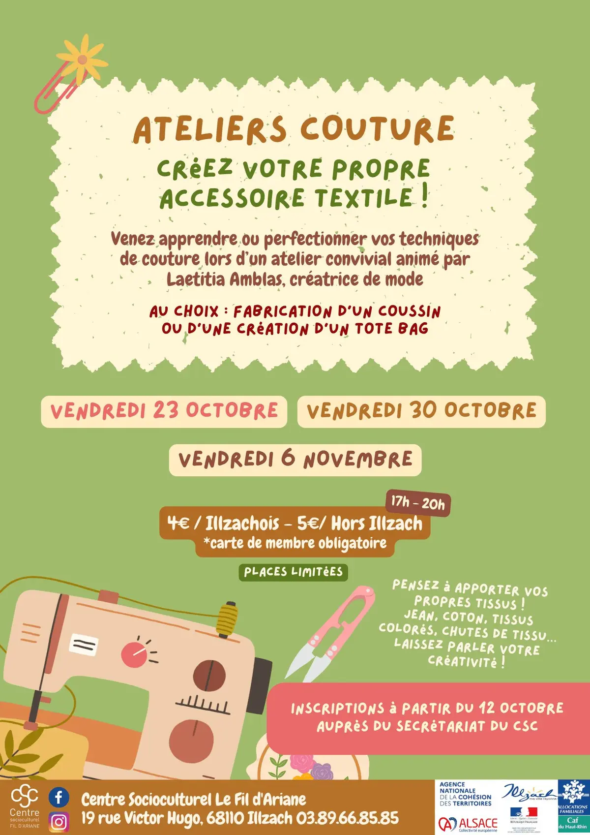 Ateliers couture : créez votre propre accessoire textile