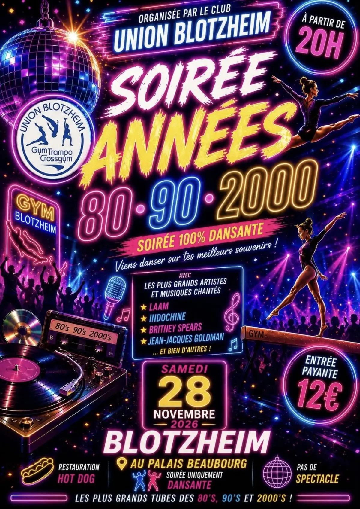 Soirée année 80/90/2000