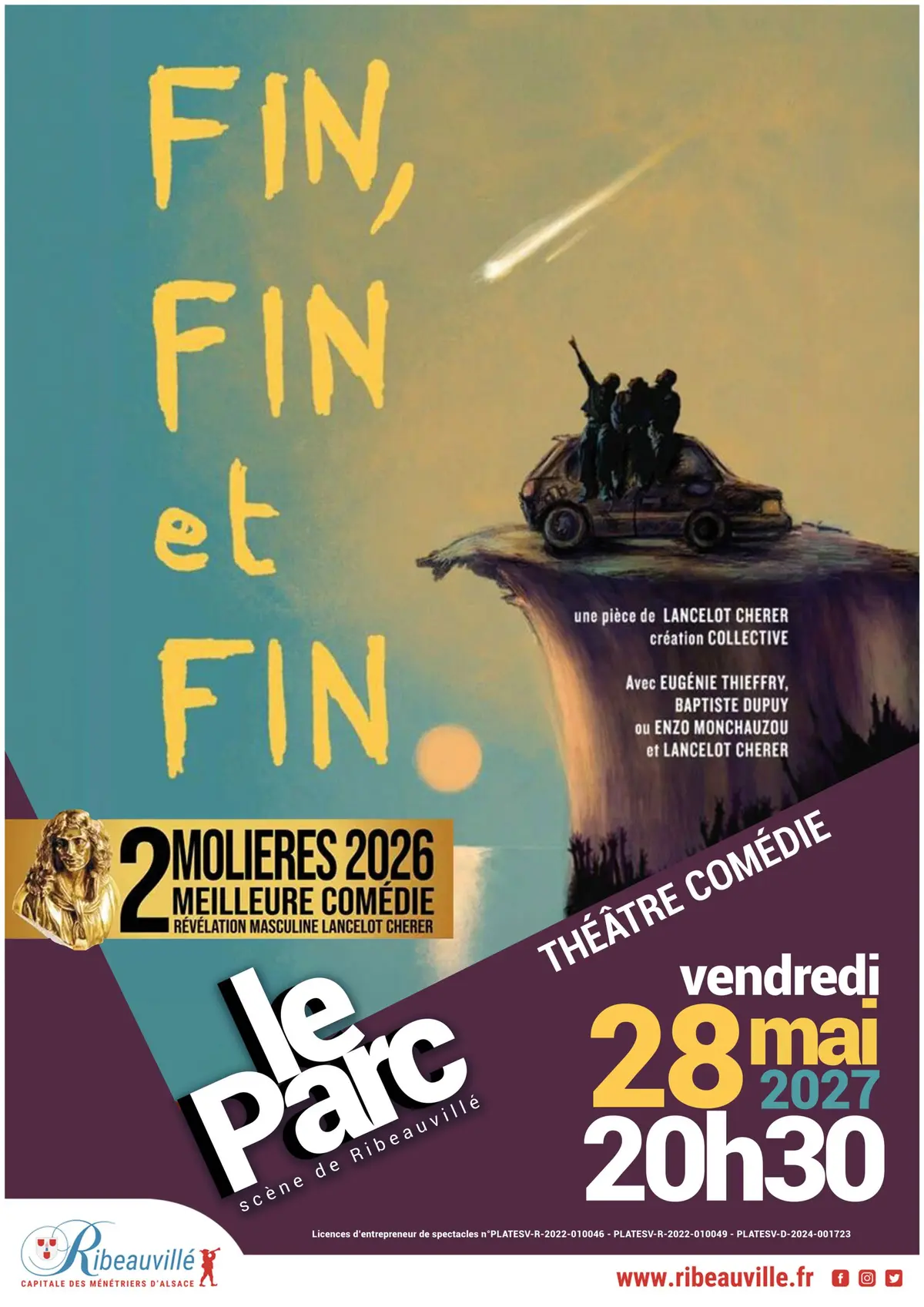 Fin, fin et fin - Théâtre comédie à Ribeauvillé