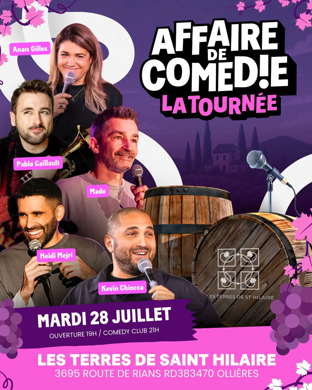 Affaire de Comédie - La tournée