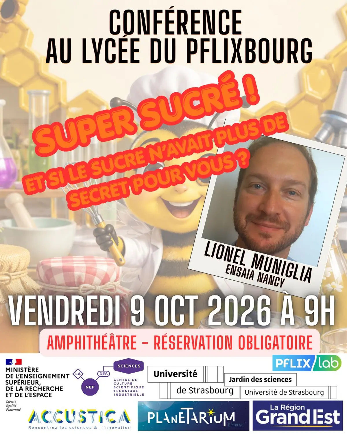 Conférence de Lionel Muniglia Super sucré 