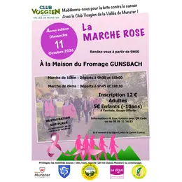 Marche rose 2026 Club Vosgien de la Vallée de Munster 4° édition 