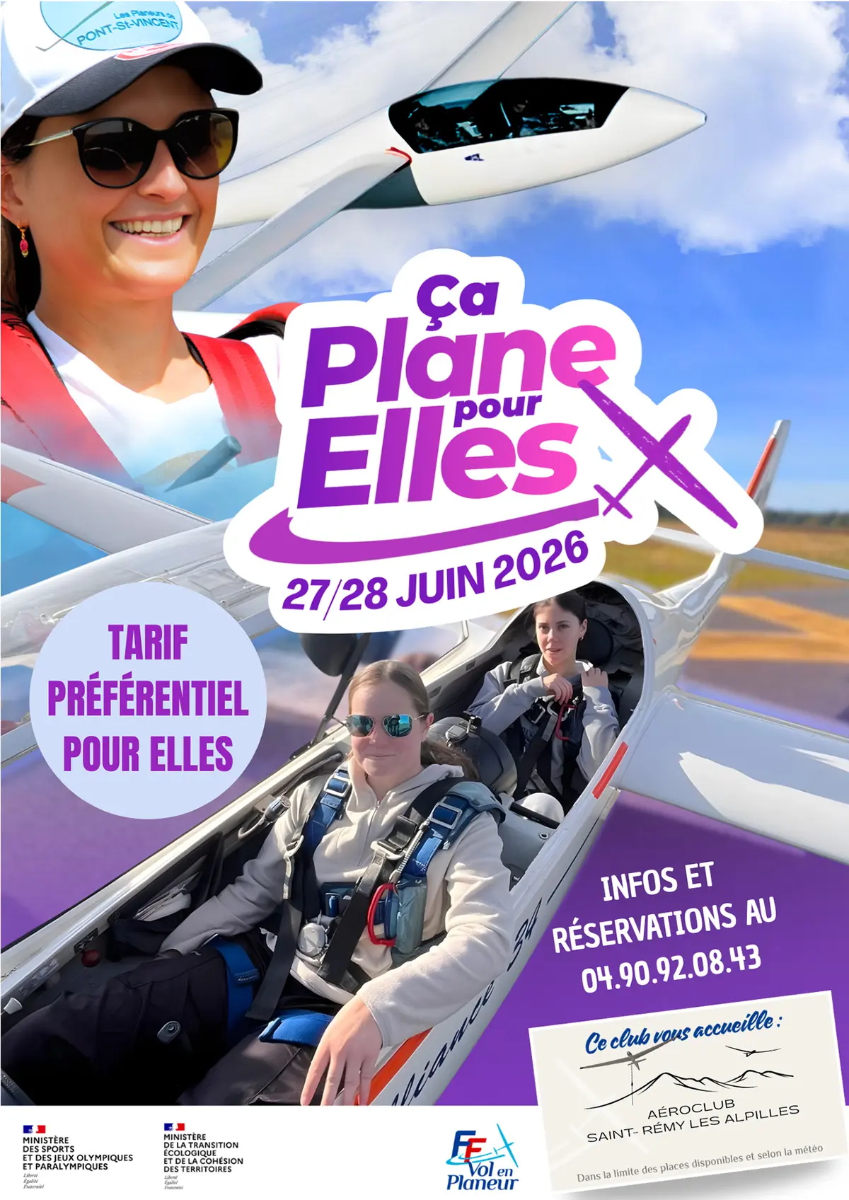 Ça plane pour elles à l'aéro club Saint-Rémy Les Alpilles