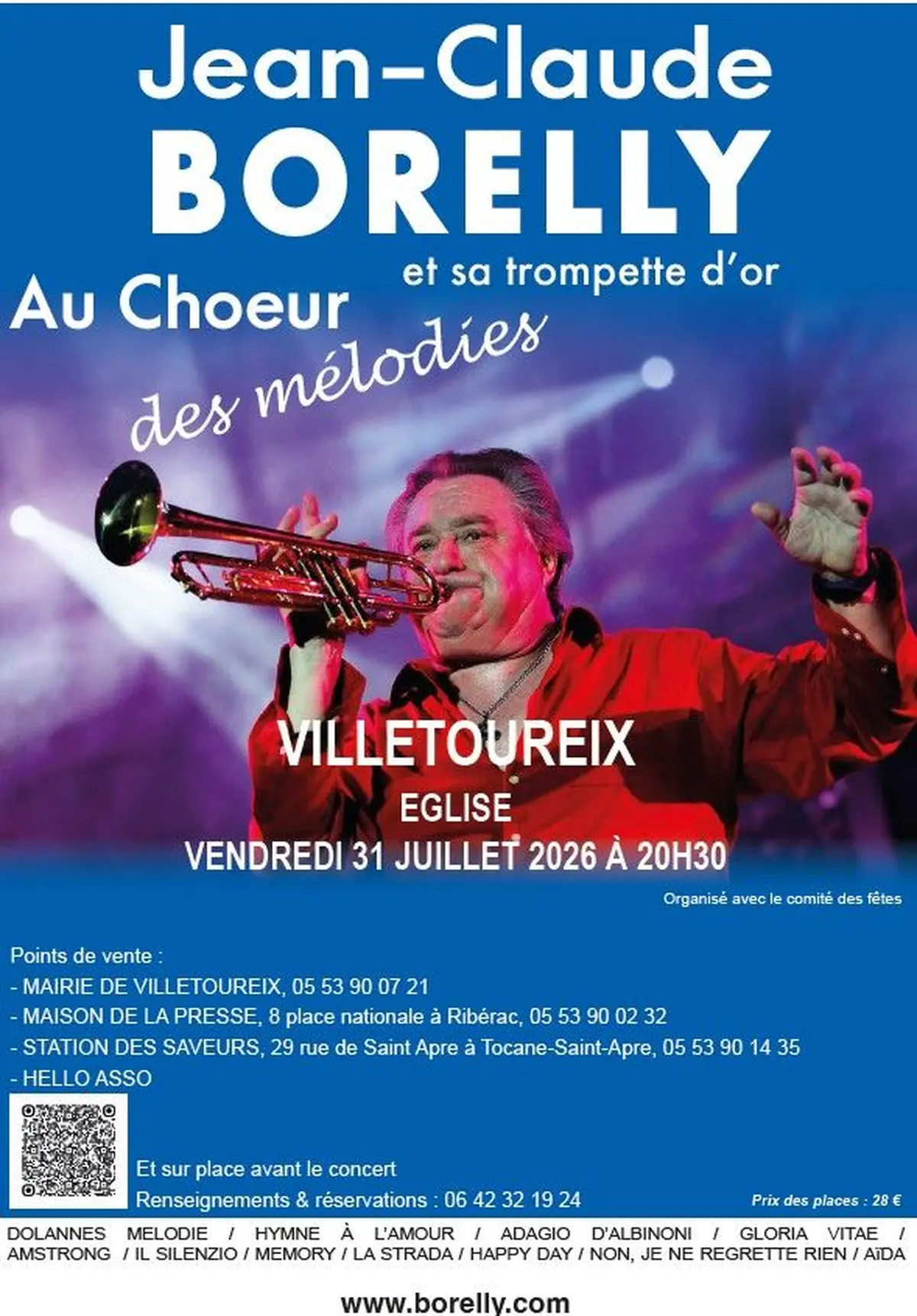 Jean-Claude Borelly et sa Trompette d'Or à Villetoureix