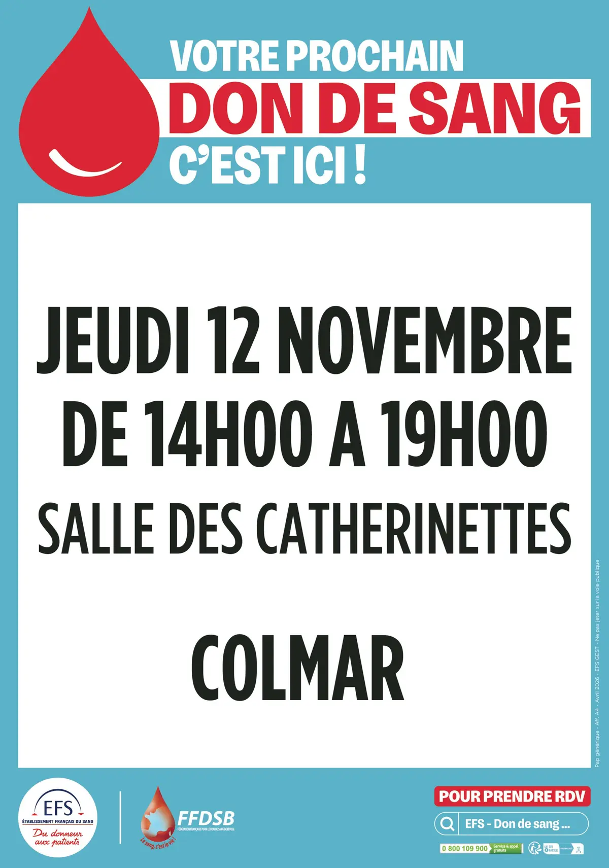 Don de sang Colmar