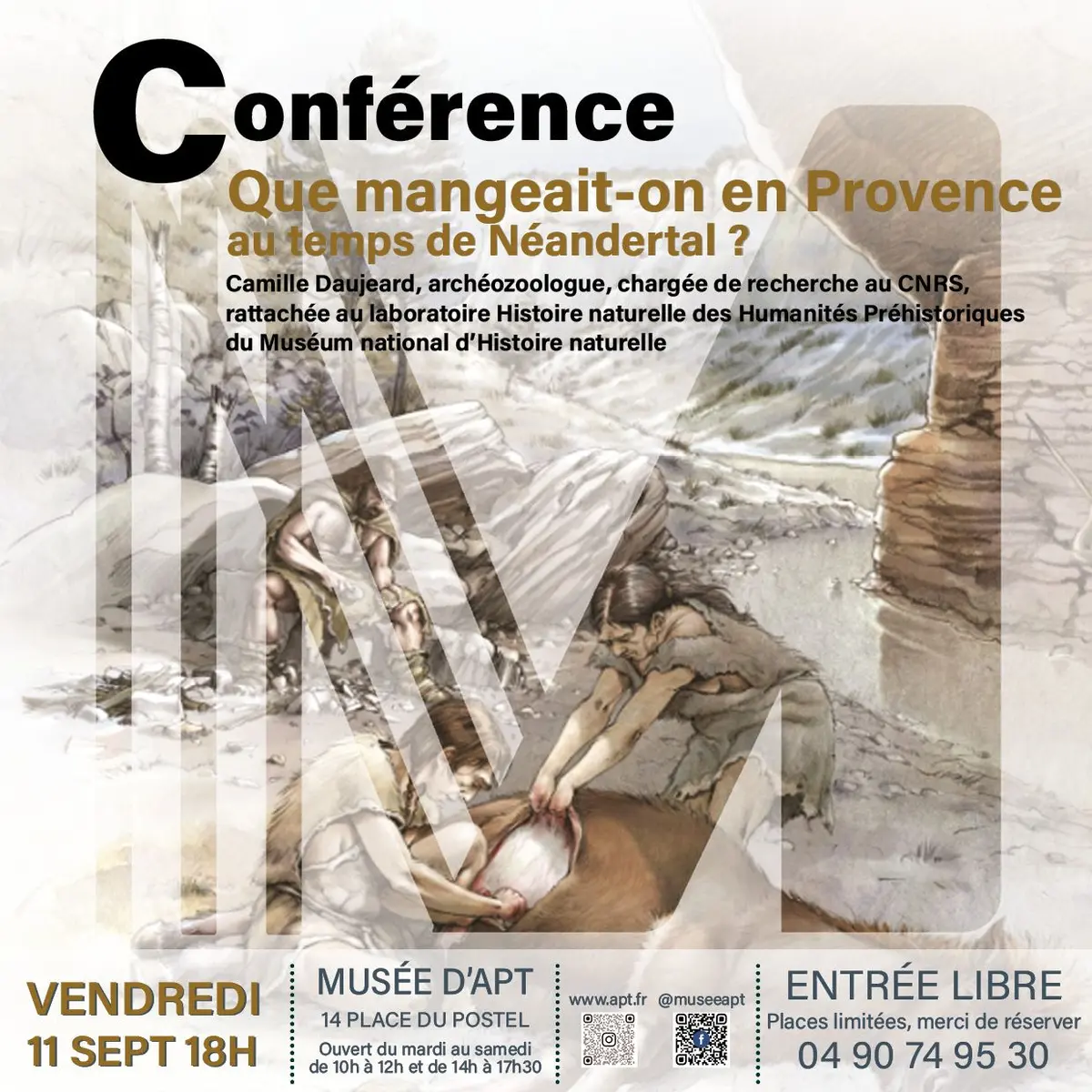 Conférence: Que mangeait-on en Provence au temps de Néandertal ?