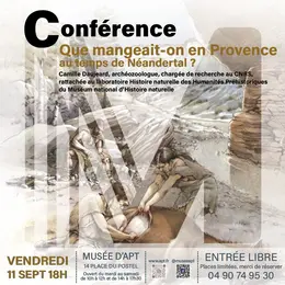 Conférence: Que mangeait-on en Provence au temps de Néandertal ?