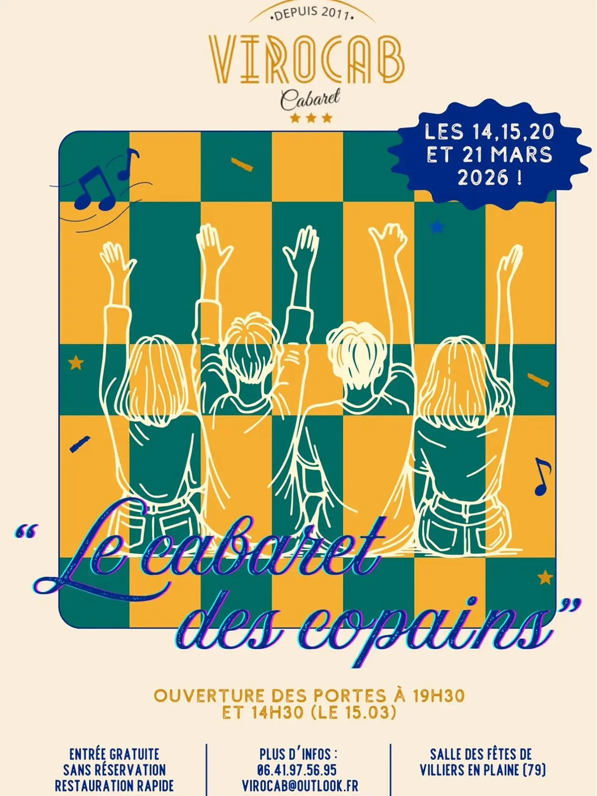 Cabaret du Virocab à Villier-en-Plaine