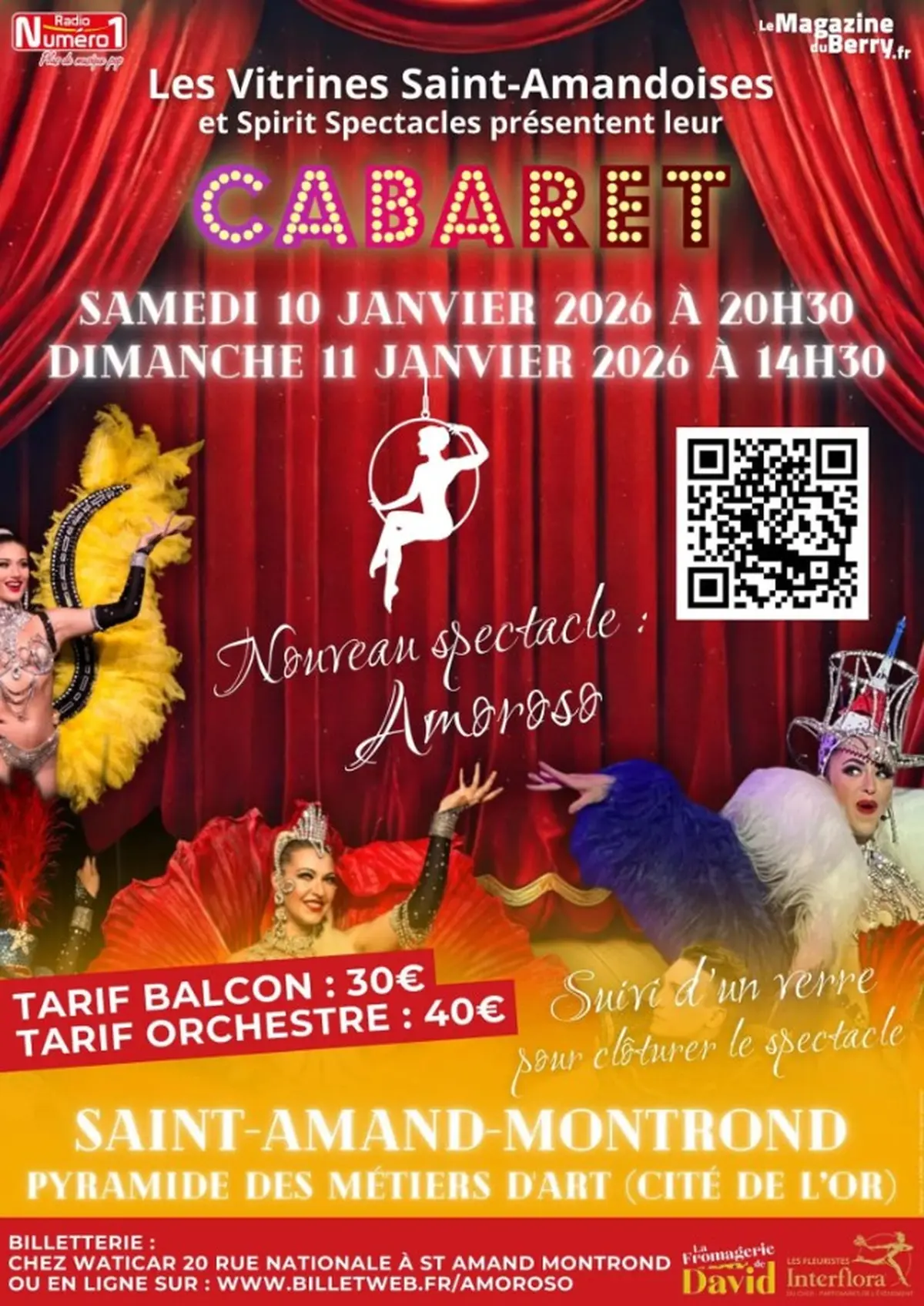 Cabaret : nouveau spectacle Amoroso