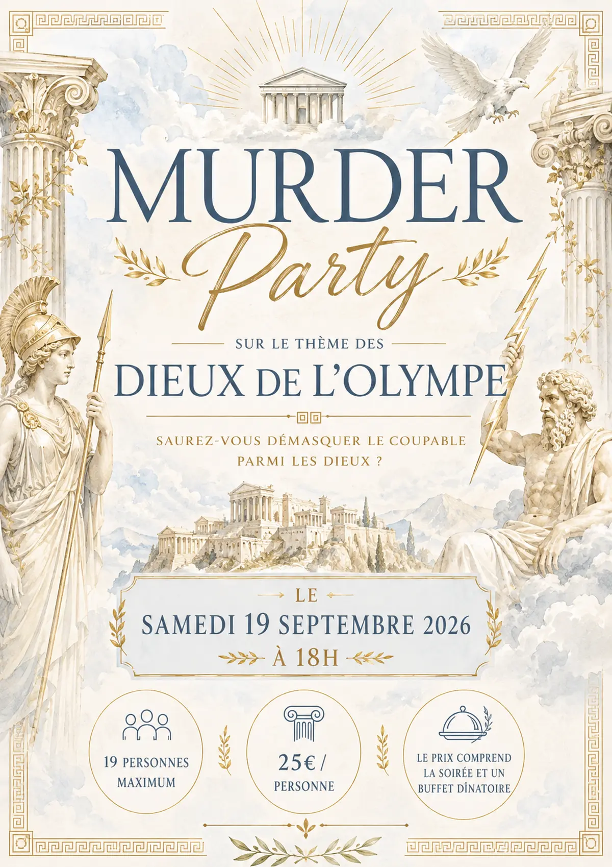 Cacaothé - Soirée Murder Party Les dieux de l'Olympe