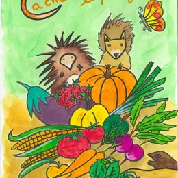 Cache-cache dans le potager
