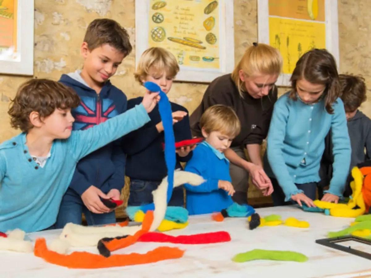 Cadre de laine & Animaux à la Ferme de Gally de St-Cyr-l'Ecole