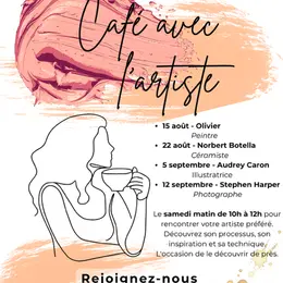 Café avec l'artiste à la Bell Galerie Atelier
