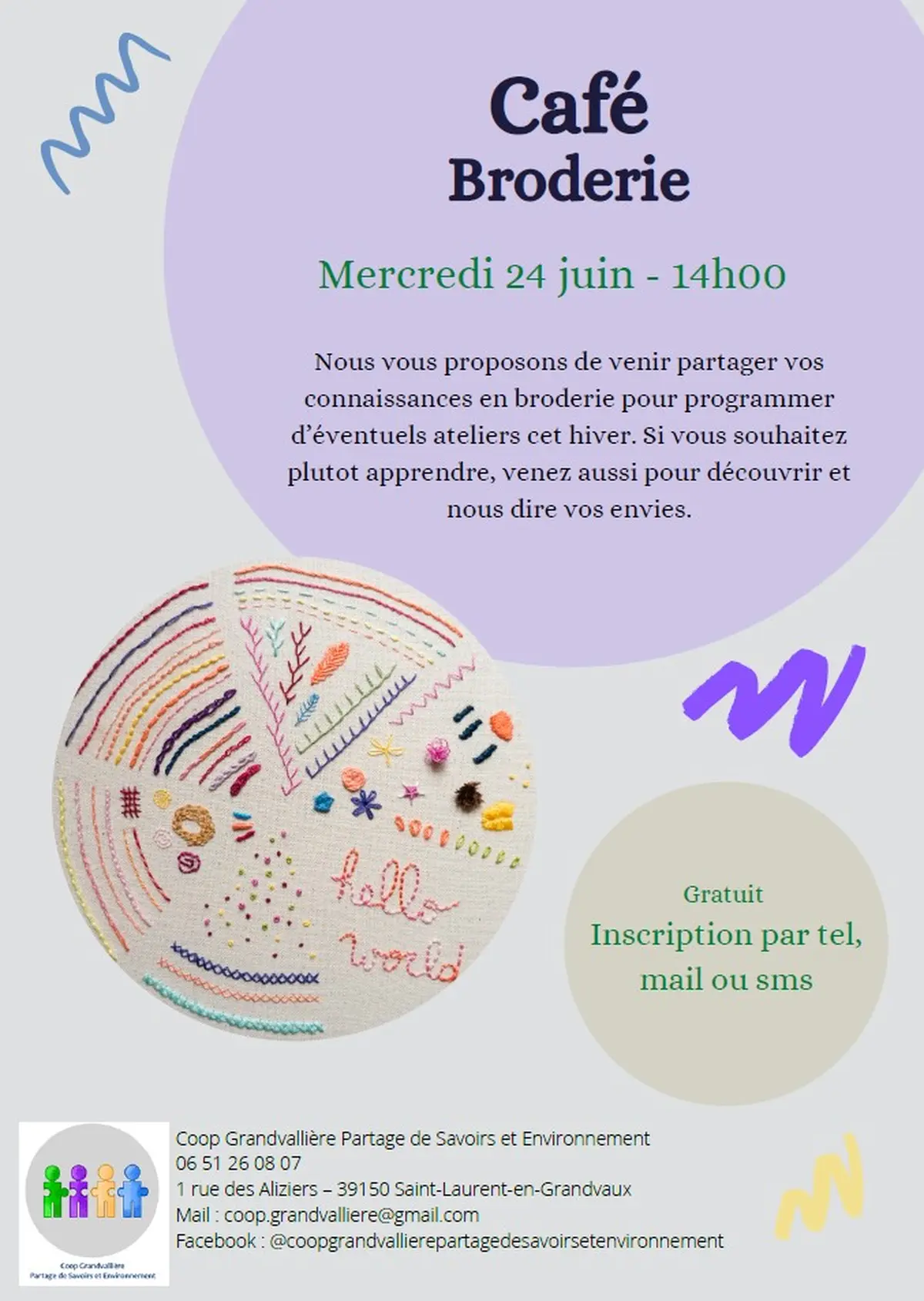 Café broderie