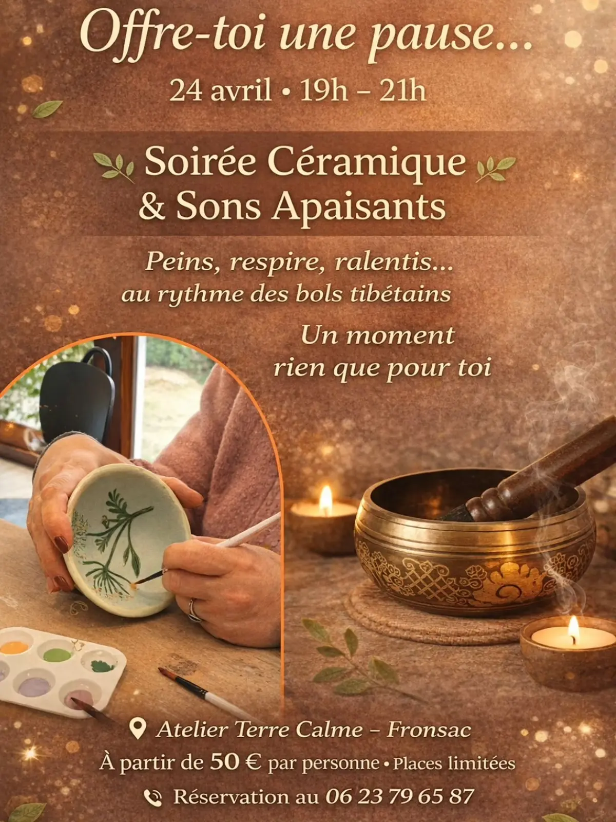 Café céramique à l'Atelier Terre Calme