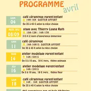 Café céramique parent/enfant à l'Atelier Terre Calme