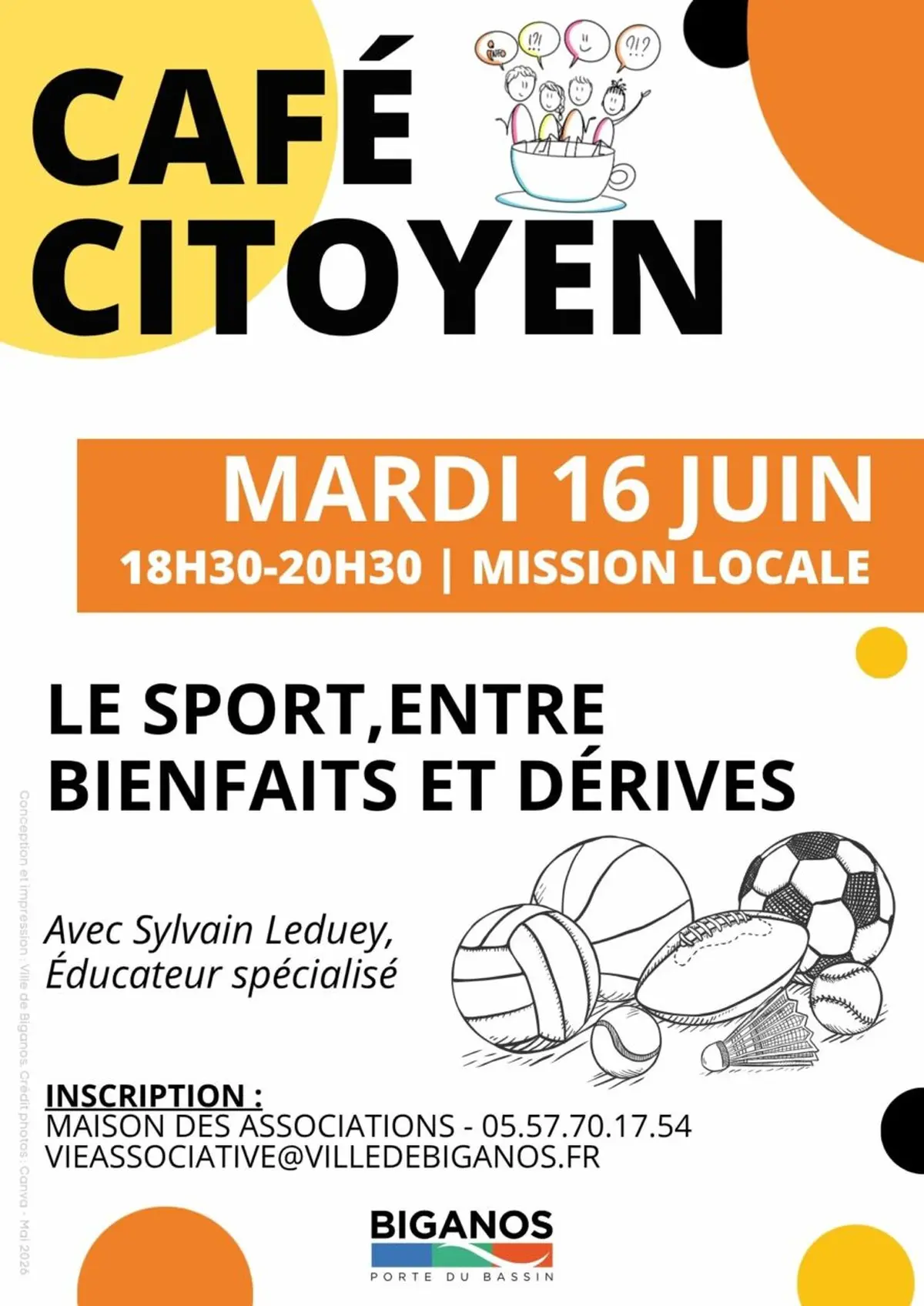 Café citoyen : le sport, entre bienfaits et dérives