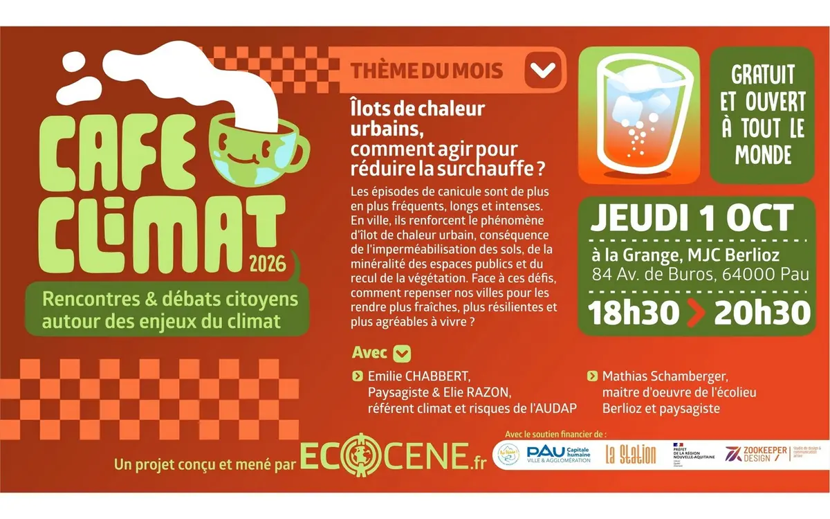 Café Climat Écocène: Îlots de chaleur urbains, comment agir pour réduire la surchauffe ?